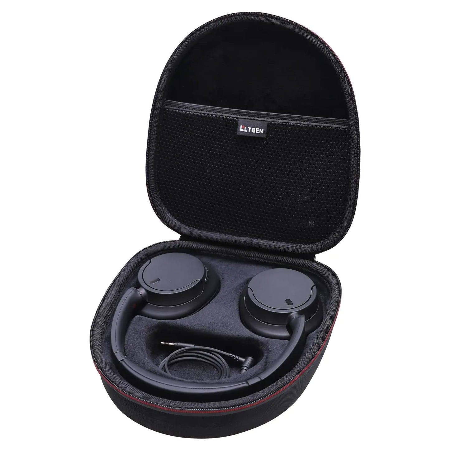 LTGEM Case Compatible with Sony WH-CH720N / WH-CH520 / WHCH710N / WH-CH510 Noise Canceling Wireless Headphones Bluetooth Over The Ear Headset Black